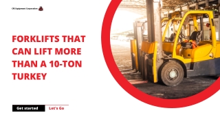 Forklifts That Can Lift More Than A 10-Ton Turkey