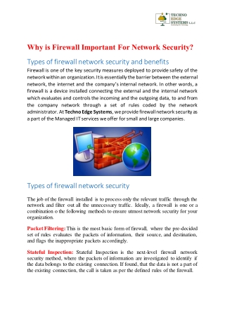 Why is Firewall Important for Network Security?
