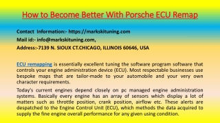How to Become Better With Porsche ECU Remap