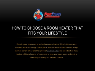How to Choose a Room Heater That Fits