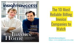 The 10 Most Reliable Billing Invoice Companies to Watch