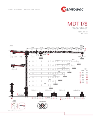 MDT178 Top Slewing Tower Crane Product Guide