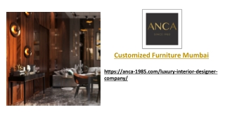 Customized Furniture Mumbai