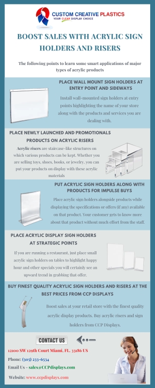 Boost Sales At Your Retail Store With Acrylic Sign Holders and Risers?