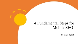 4 Fundamental Steps for Mobile SEO