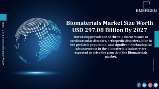 Biomaterials Market Region & Country Revenue Analysis & Forecast Till 2027