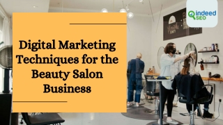 Digital Marketing Techniques for the Beauty Salon Business