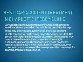 BEST CAR ACCIDENT TREATMENT IN CHARLOTTE