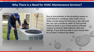 Why There is a Need for HVAC Maintenance Services?