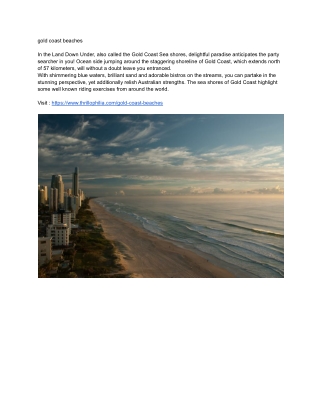 gold coast beaches