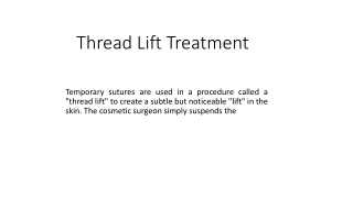Thread Lift Treatment