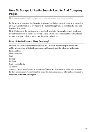 How To Scrape LinkedIn Search Results And Company Pages (1)
