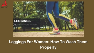 Leggings For Women How To Wash Them Properly