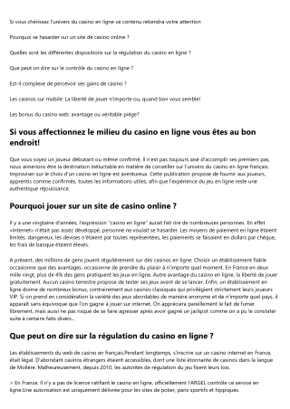 Est-il périlleux de récupérer ses gains de casino ?