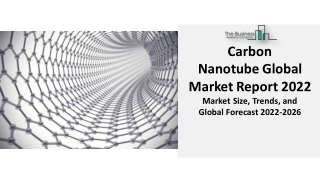 Carbon Nanotube Market Growth, Trends And Global Forecast 2022 To 2031