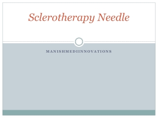 Sclerotherapy Needle