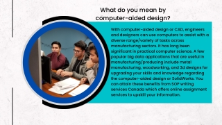 What do you mean by computer-aided design