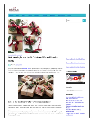 Best Meaningful and Useful Christmas Gifts and Ideas for Family