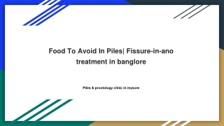 Food To Avoid In Piles_ Fissure-in-ano treatment in banglore