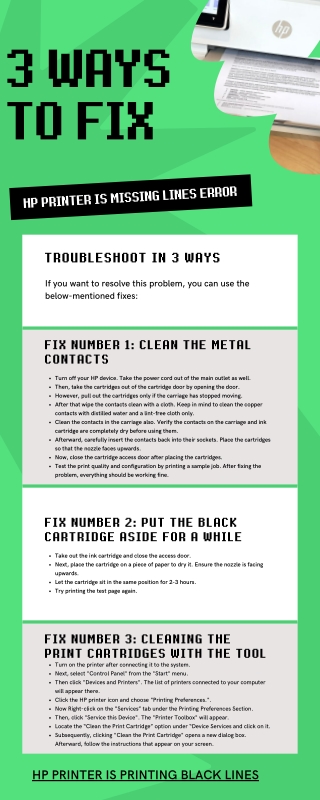 3 Ways to Fix HP Printer is Missing Lines Error