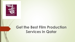 Get the best film production services in Qatar