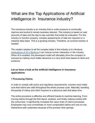 Applications of insurance - Google Docs