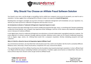 Why Should You Choose An Affiliate Fraud Software Solution?