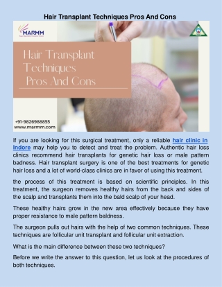 _Hair Transplant Techniques Pros And Cons.docx