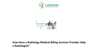How Do Radiology Medical Billing Services Help a Radiologist