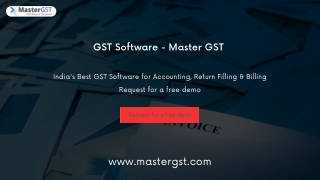GST Software - Master GST