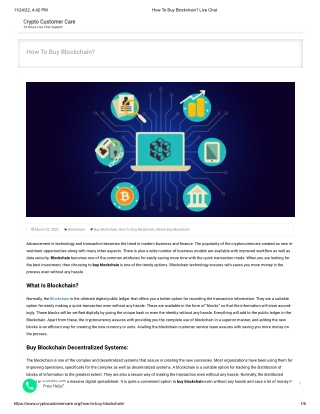 How To Buy Blockchain