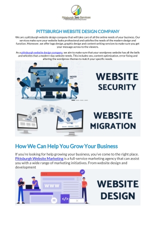 Pittsburgh Website Design Company