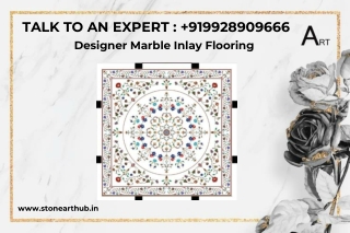 Designer Marble Inlay Flooring - Call Now 9928909666