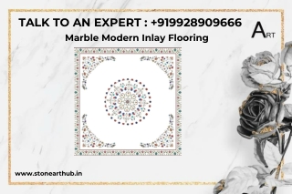 Marble Modern Inlay Flooring - Call Now 9928909666