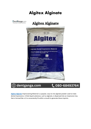 Algitex Alginate - Dent Ganga