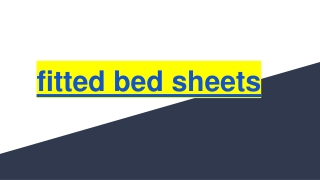 fitted bed sheets