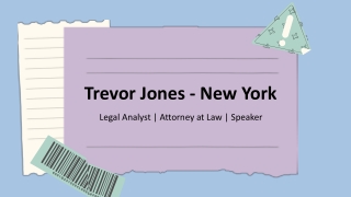 Trevor Jones - New York - A Very Hardworking Individual