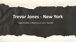 Trevor Jones - New York - An Assertive Professional