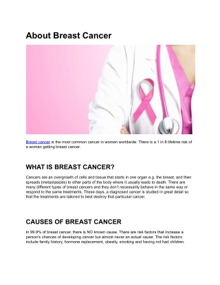About Breast Cancer