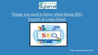 Things you need to know when hiring SEO Experts in Long Island