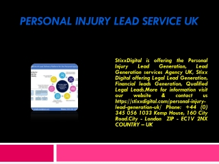 Personal Injury Lead Service UK