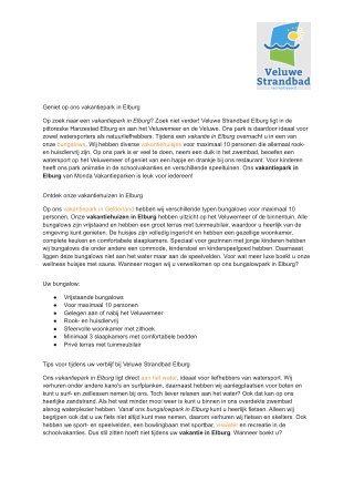 Vakantiepark bij Elburg