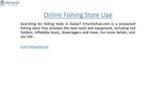 Online Fishing Store Uae  Emarinehub.com