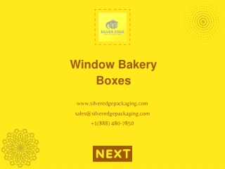 Info about Window Bakery Boxes