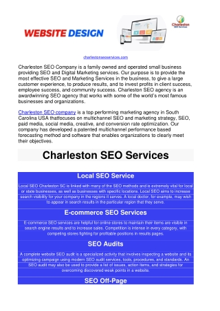 Charleston SEO Services