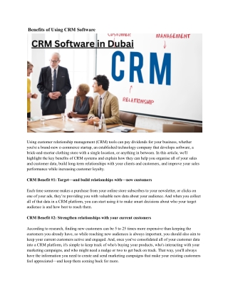 CRM Software in Dubai