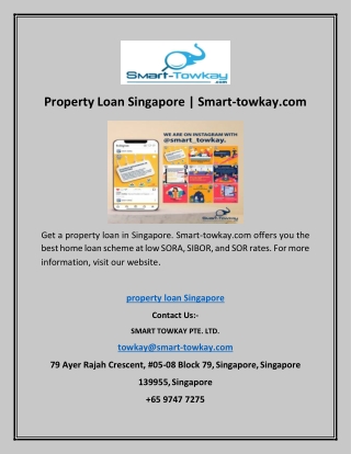 Property Loan Singapore | Smart-towkay.com