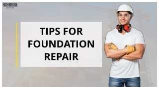 5 Tips for Foundation Repair