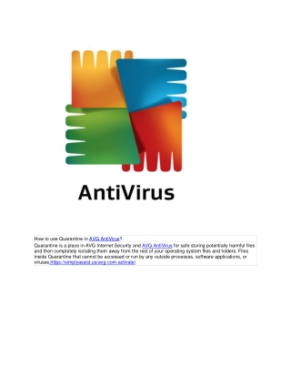How to use Quarantine in AVG AntiVirus?