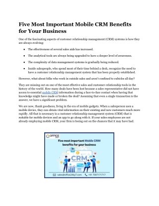 Five most important mobile CRM Benefits for your business.docx